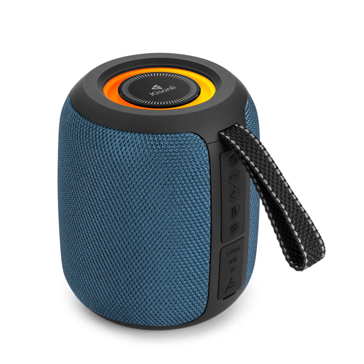 Kisonli Q26 10W Bluetooth Speaker with RGB Lights, TWS, FM, USB, TF Card Support, and Deep Bass