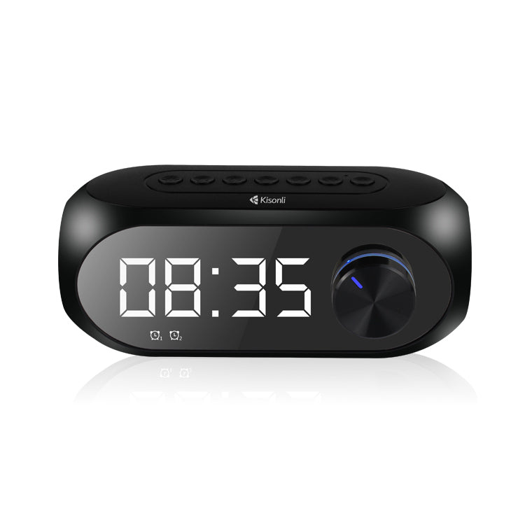 Kisonli LP-2S RGB Speaker Alarm Clock Bluetooth 5.0 TF-Card For Mobile