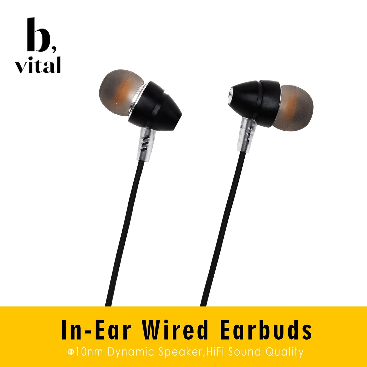 Elevate Your Audio Experience: VITAL Metal Handfree V101 Earphones - Premium Sound - Vital Mall