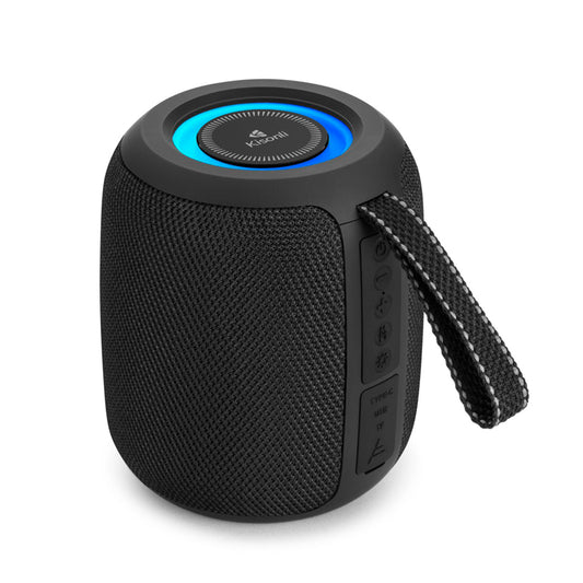 Kisonli Q26 10W Bluetooth Speaker with RGB Lights, TWS, FM, USB, TF Card Support, and Deep Bass