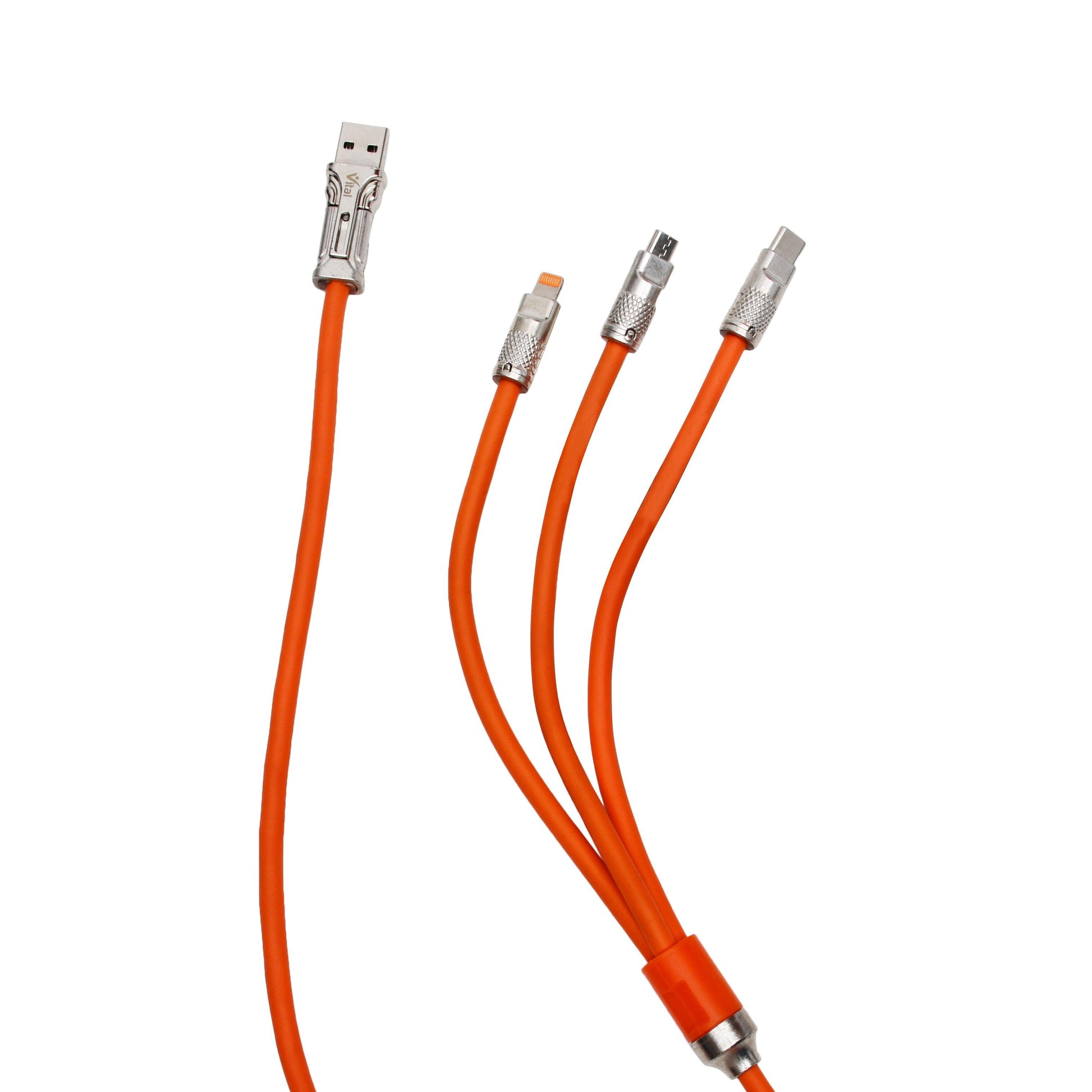 Vital 2-in-3 120W Power Cable - Charge 3 Devices Together with USB and Type-C - Vital Mall