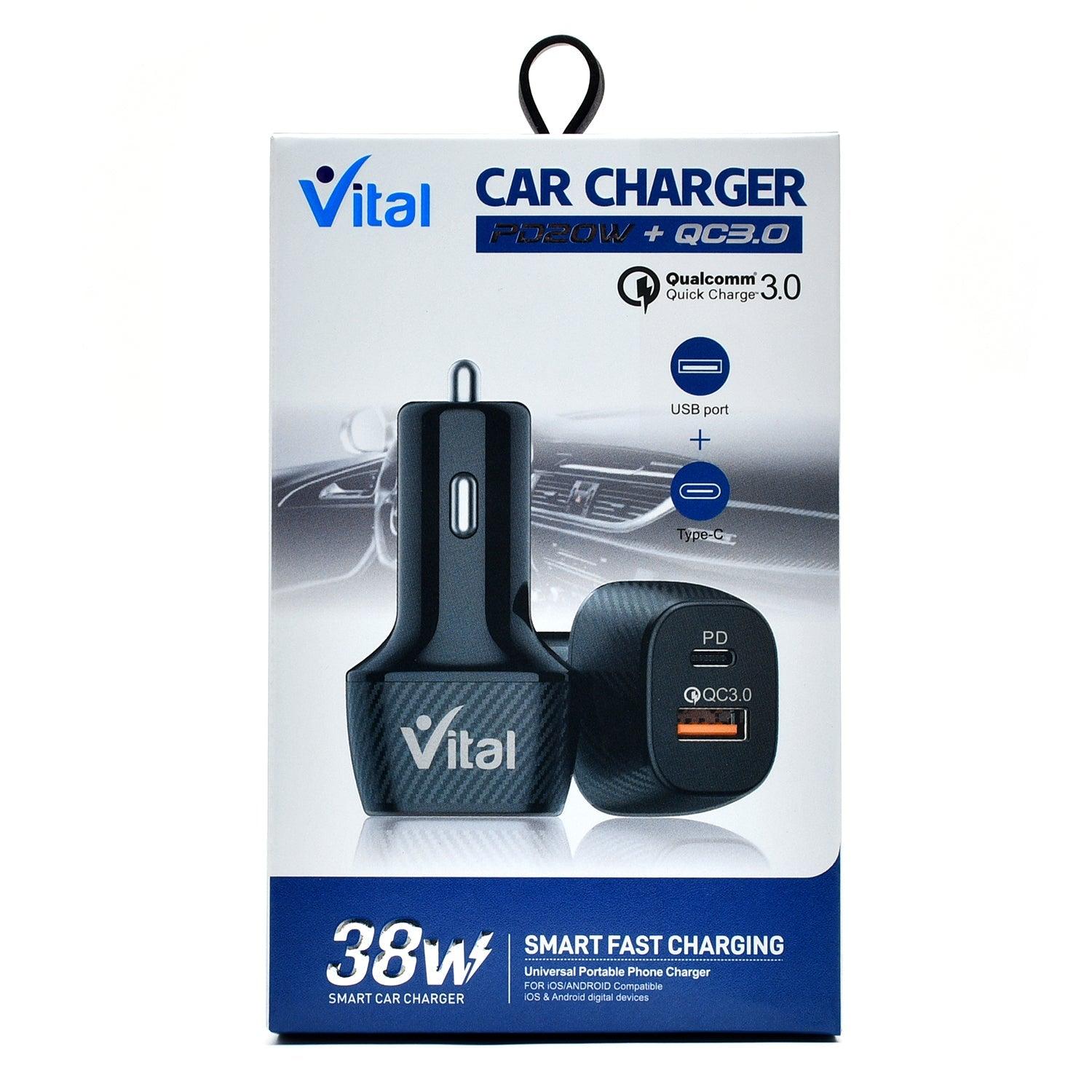 Stay Powered Up on the Go with VITAL's 38W Car Charger - Vital Mall
