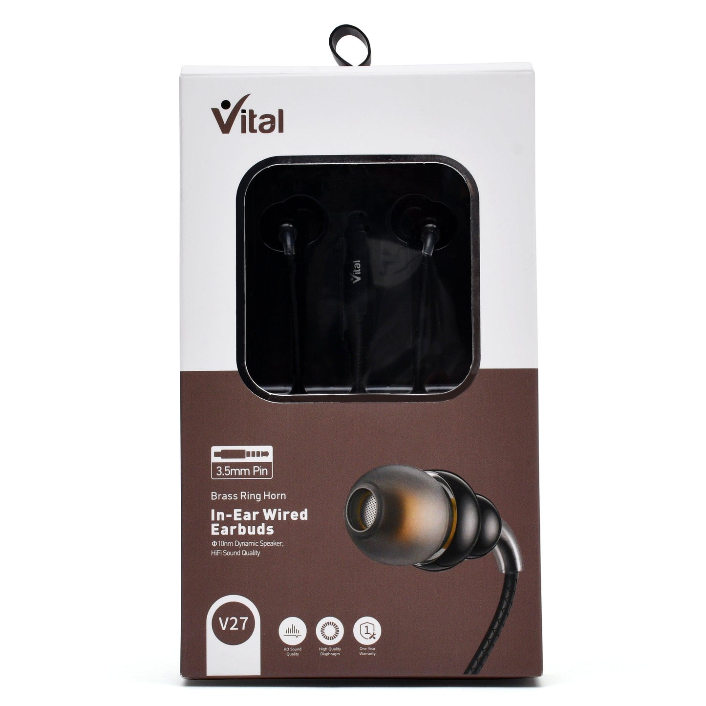 Style Meets Sound: VITAL Metal Handfree V27 In-EarBuds - Premium Quality - Vital Mall