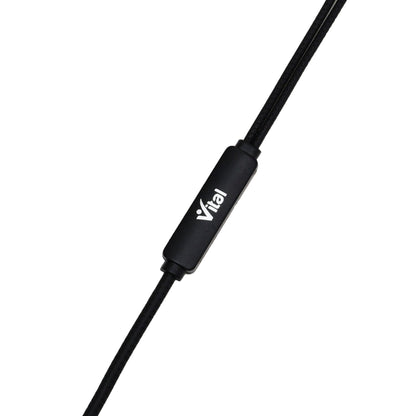 Style Meets Sound: VITAL Metal Handfree V27 In-EarBuds - Premium Quality - Vital Mall