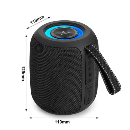 Kisonli Q26 10W Bluetooth Speaker with RGB Lights, TWS, FM, USB, TF Card Support, and Deep Bass